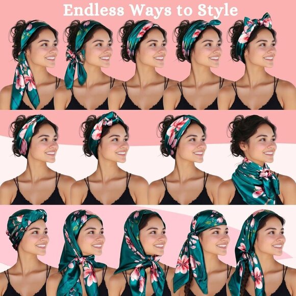 Wide Satin Headbands for Women - Non-Slip, 20+ Styles, Boho, Gift main image 5